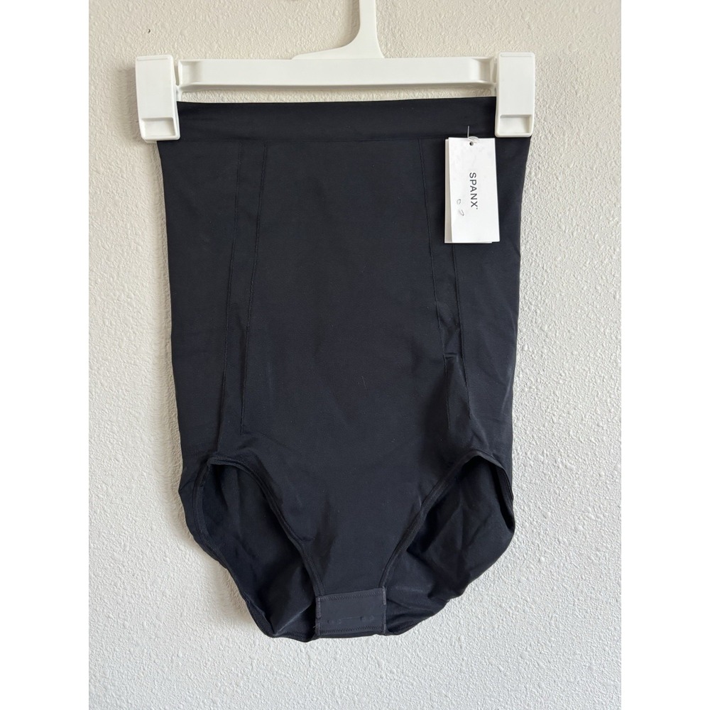 SPANX Higher Power Panties High Waisted Brief Shapewear Black Medium NWT
